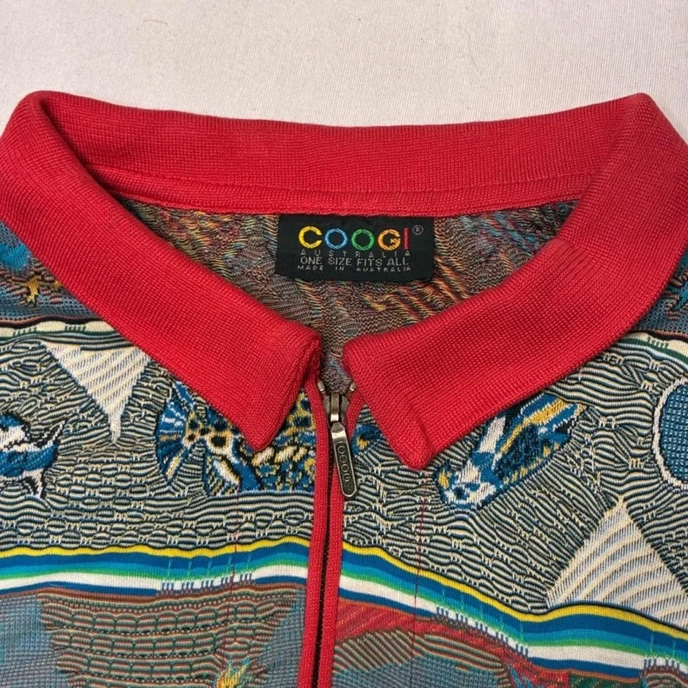 COOGI Men's Vibrant Abstract Button Down Shirt - Picture 6 of 11